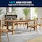 Flash Furniture Rectangle FarmTable, Antique, Rustic, Foldng, 96"x40", Wood, Wood Grain XA-F-96X40-GG - alternate 2